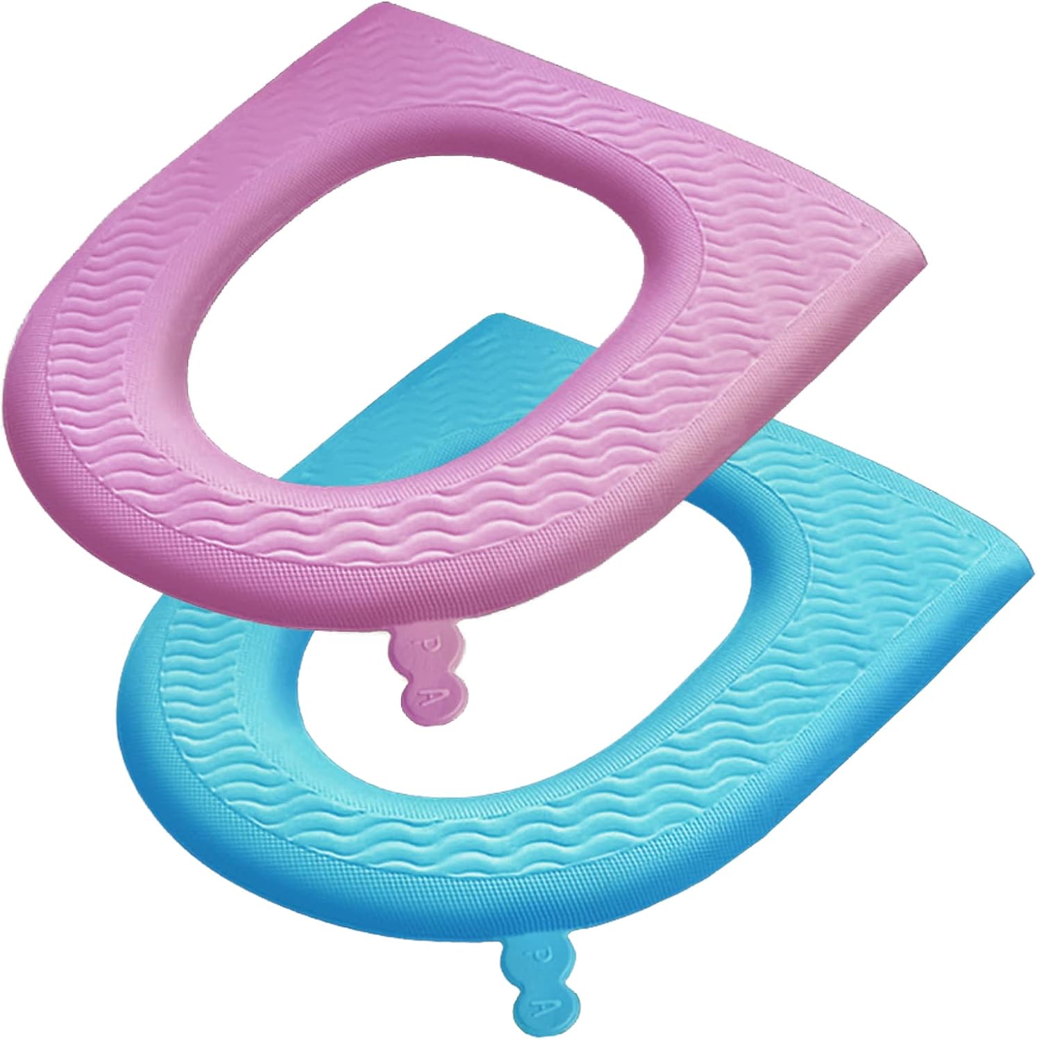 Reusable Toilet Seat, Bathroom Toilet Seat Cover Pads with Handle, Waterproof EVA Soft Pad Self