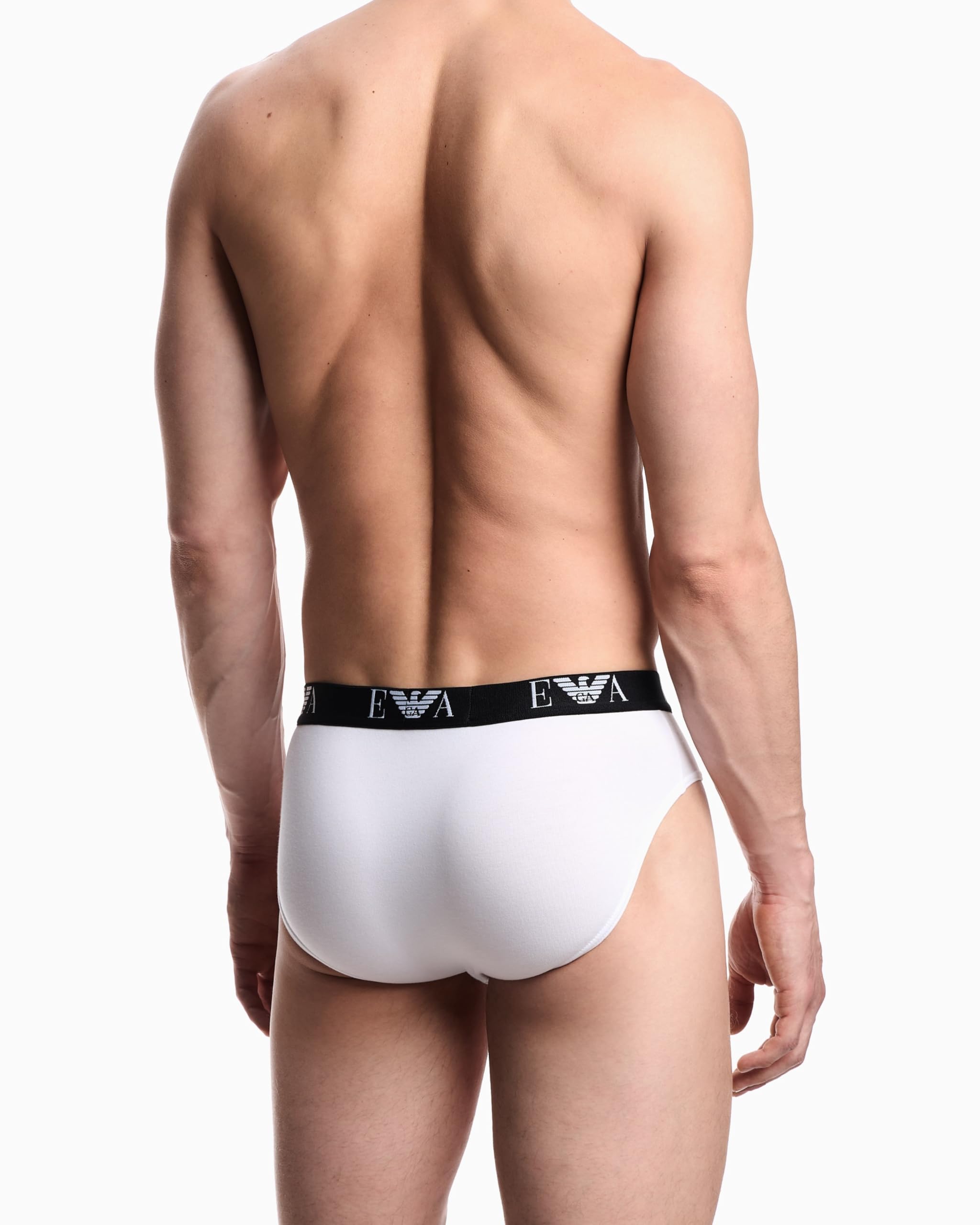 Emporio Armani Bold Monogram 3-Pack Brief Mutande da Uomo Uomo (Pacco da 3)