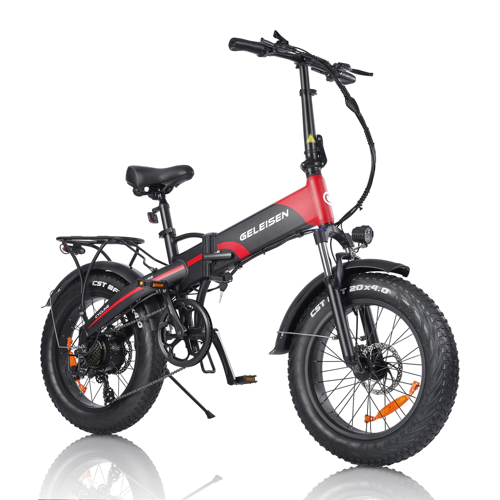 Buy Folding Electric Bike for Adults, GELEISEN 750W(Peak1000W) Electric