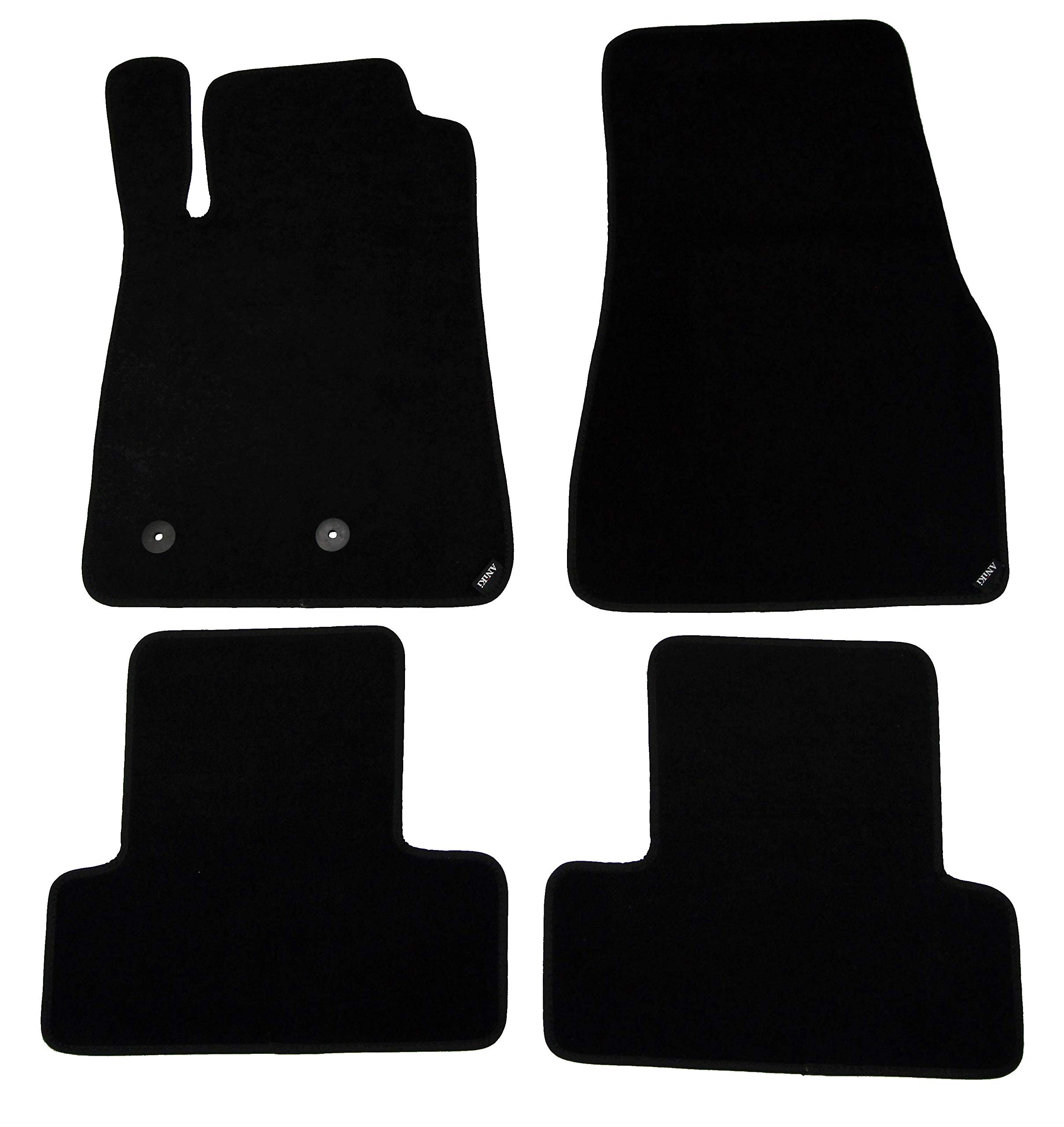 ANiKI 4pcs Black Nylon Carpet Floor mats, Custom Fitment for 2005 2006 2007 2008 2009 2010 2011 2012