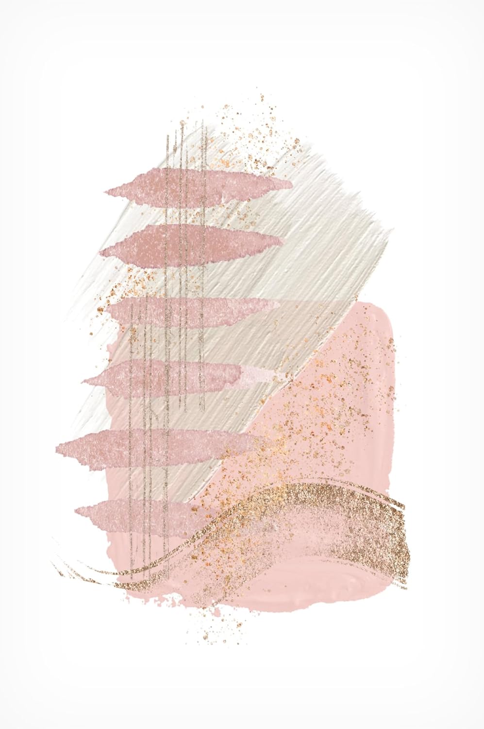 Trademark Fine Art Canvas Wall Art - Sally Ann Moss 'Mystical Pink Abstract 2' Wall Art for Living Room, Bedroom, or Office Décor (SIMILAR TO STOCK PHOTO)