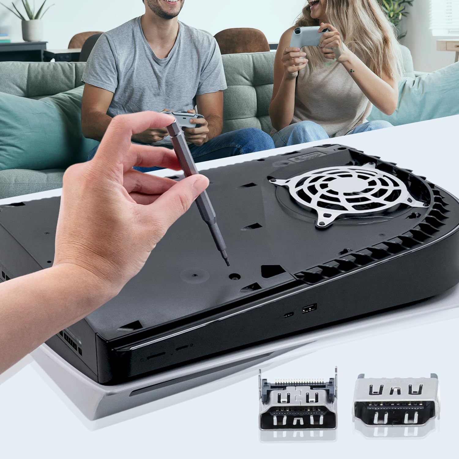 PS5 PORTA HDMI Di Ricambio Per Sony Playstation 5 Connettore Presa Hd