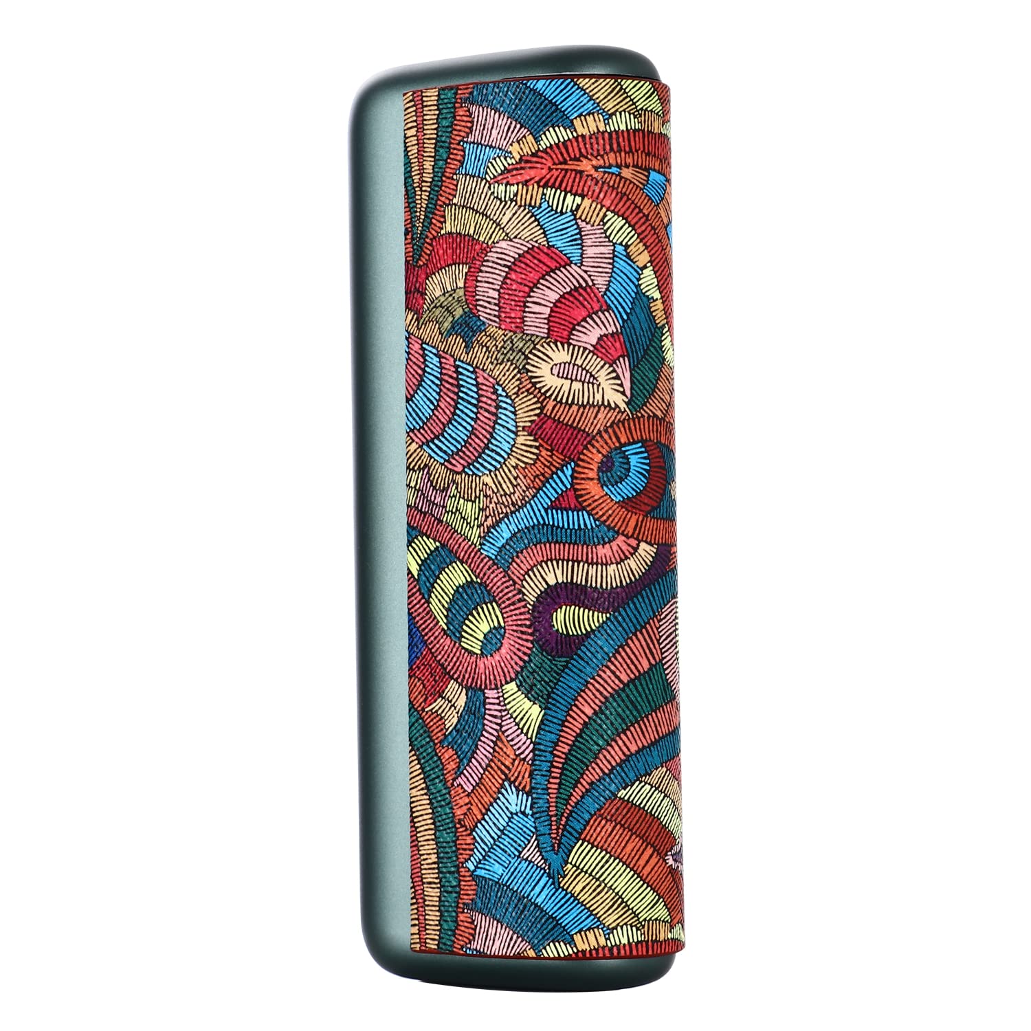 MekeranMekeran Soft PU Leather Case Cover for IQOS ILUMA Prime. (Red Paisley)