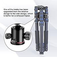 Vista 7 de Ball Head Manbily - Cabeza de trípode de metal de aluminio, cabeza monopie panorámica de 360° con placa extra Arca Swiss de liberación rápida, carga