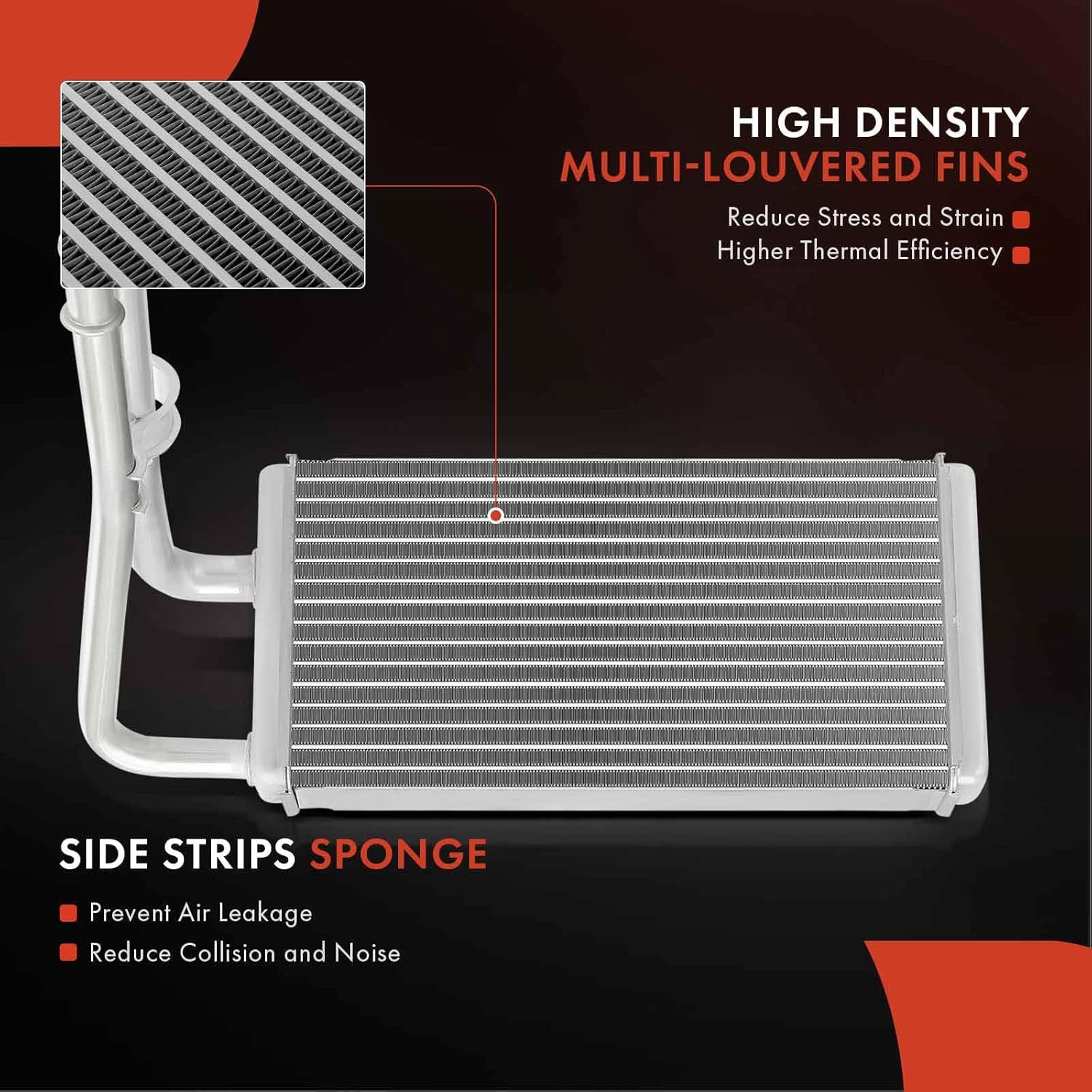 A-Premium HVAC Heater Core Compatible with Buick Rendezvous 2002-2007, Terraza 2005-2007 & Chevrolet Uplander 2005-2009, Venture & Oldsmobile Silhouette & Pontiac Aztek, Montana & Saturn Relay