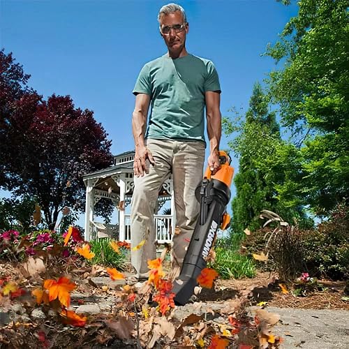 WORX WG505E Laubbläser & Laubsauger mit Mulcher 3000 W/ Laubsauger 3-in-1 Gerät inkl. Fangsack - 7