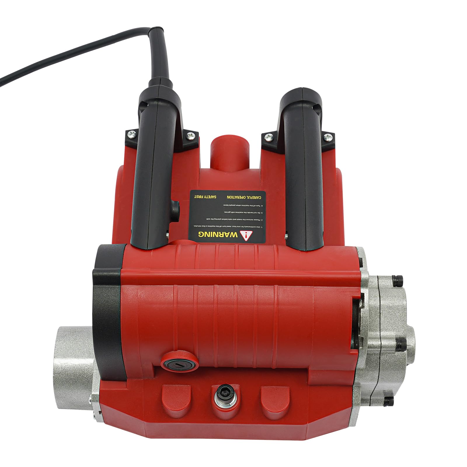 Fresa per calcestruzzo, 4580 W, 3500 u/min, 15 cm, larghezza 1-4 mm, regolazione della profondità, lame in acciaio al tungsteno, connettore aspirapolvere, cavo da 3 m, rosso, per intonaco, cemento