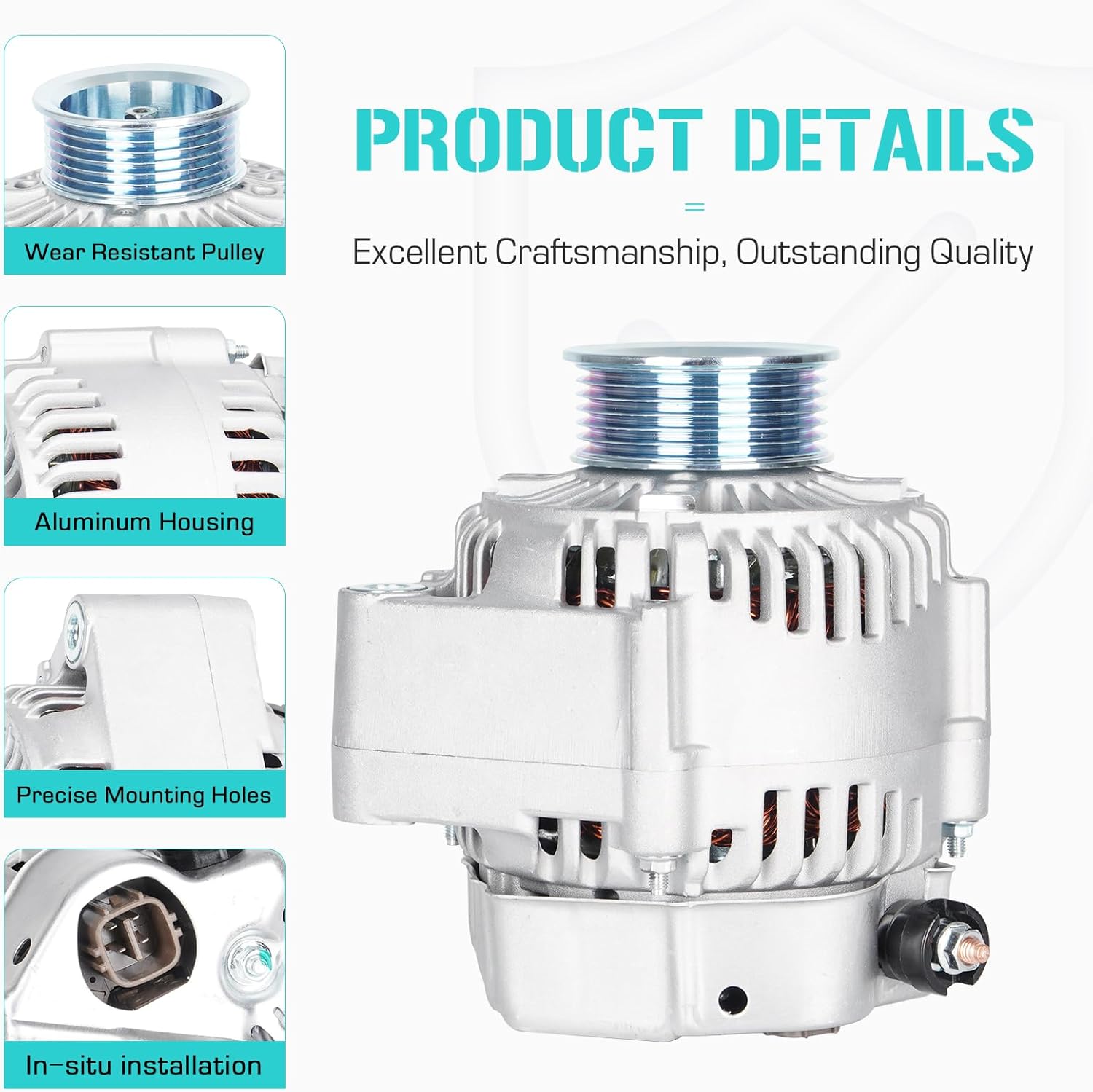 New Alternator 2.3L for Acura CL 1998-1999, for Honda Accord 1998-2002, 31100-PAA-A01, 31100-PAA-L71