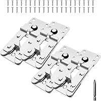 Vista 14 de Paquete de 2 tornillos conectores seccionales de sofá, conectores de sofá resistentes para seccionales, abrazaderas de sofá para hacer estancias