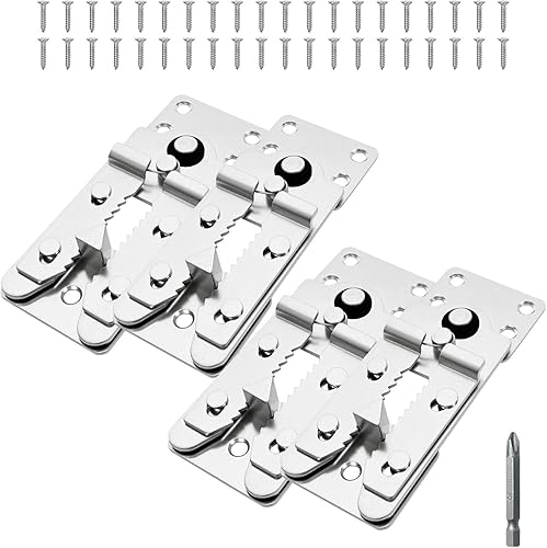 Miniatura 14 de Paquete de 2 tornillos conectores seccionales de sofá, conectores de sofá resistentes para seccionales, abrazaderas de sofá para hacer estancias