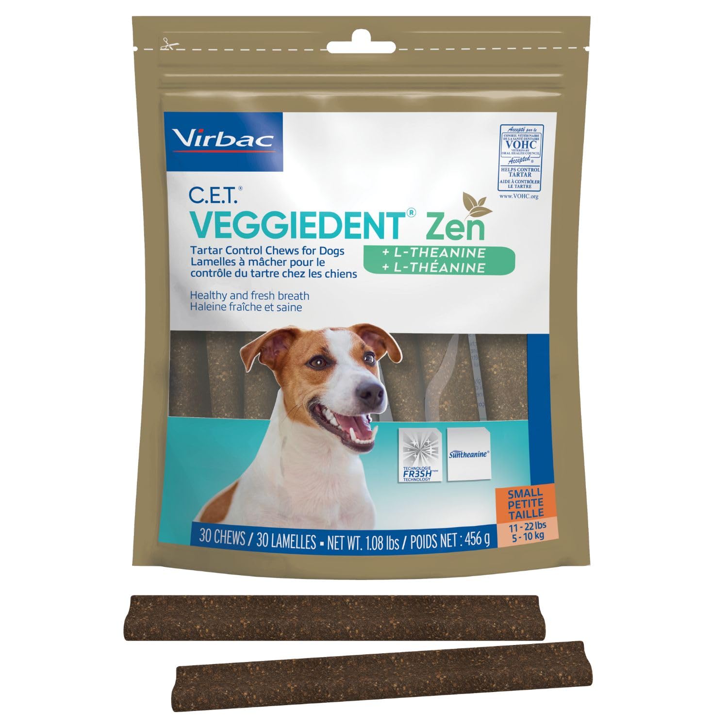 VEGGIEDENT Fresh Oral Hygiene Chews for Dogs - Small
