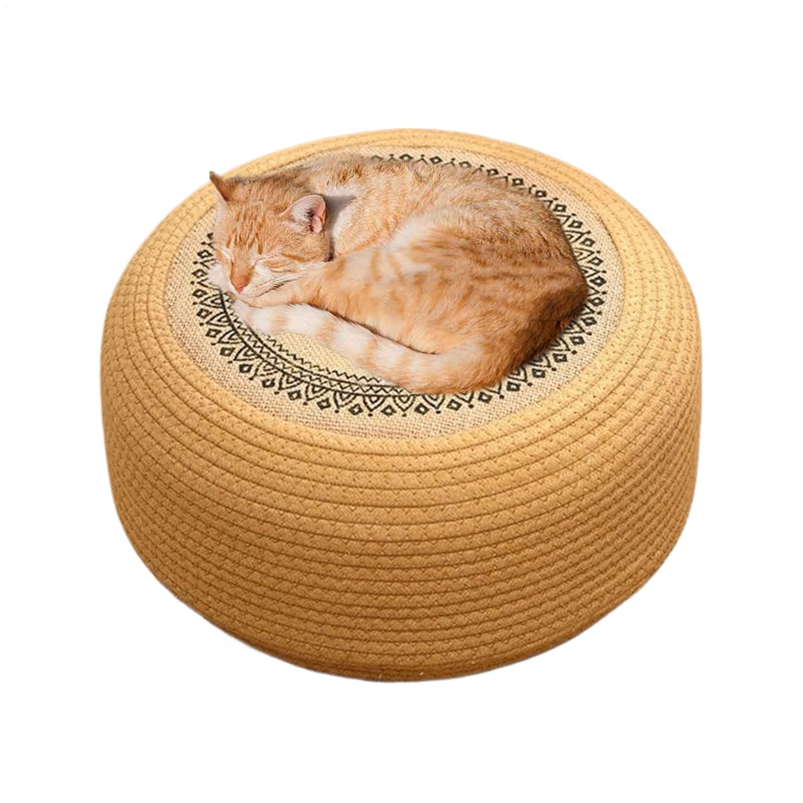 Genérico Cuscino da pavimento | 40 cm fatto a mano in paglia, traspirante, spesso cuscino per meditazione, riposo o seduta in casa, ufficio, camera da o aula decorativo | cuscino per meditazione, riposo o seduta in casa, ufficio, camera da o aula decorati