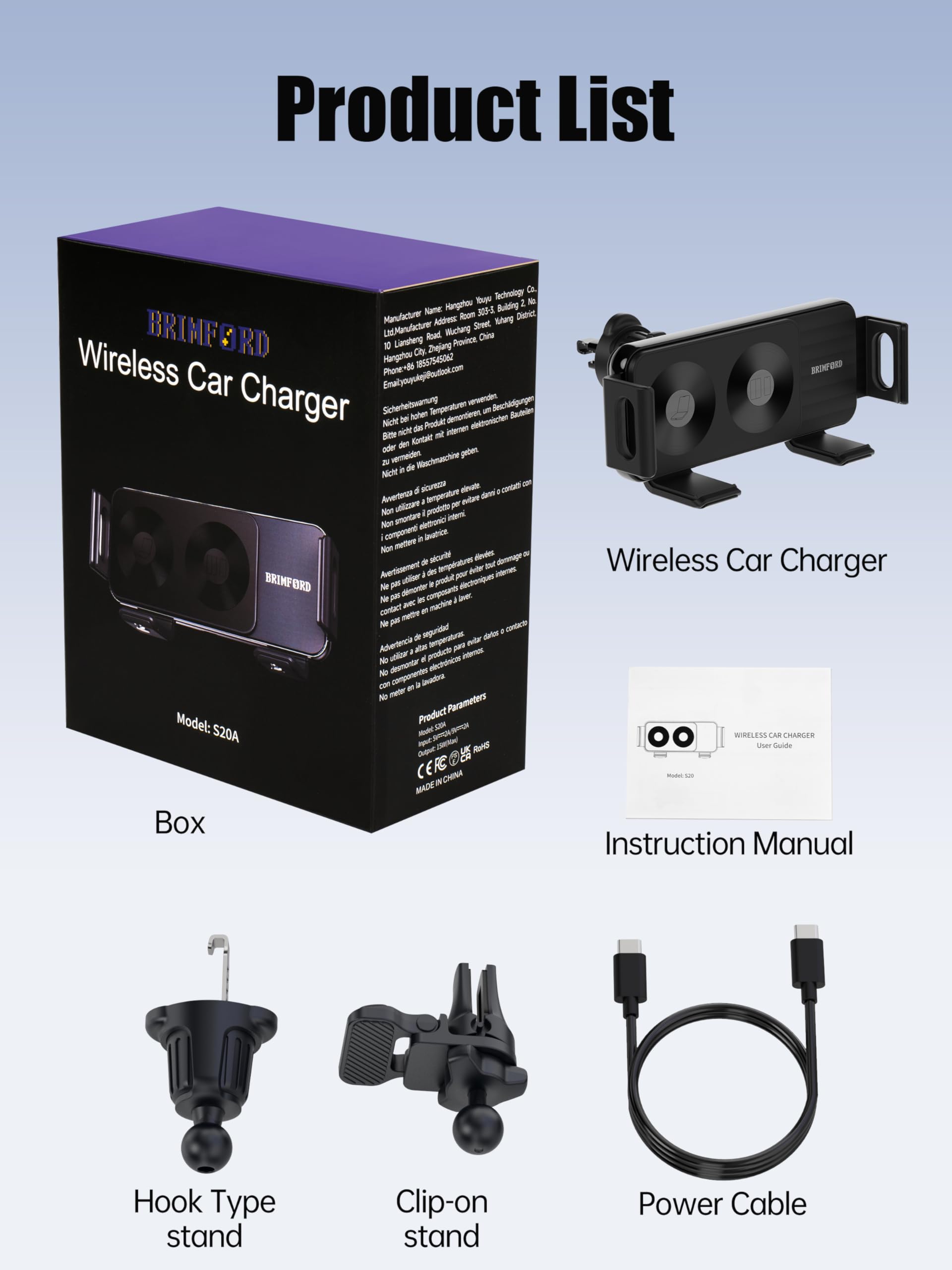 Support de téléphone pour voiture à double bobine, chargeur sans fil voiture QI 15W, compatible avec Samsung Galaxy Z Fold/Flip 6/5/4/3, Support de capteur de téléphone portable pour Google 8a/9 pro/9