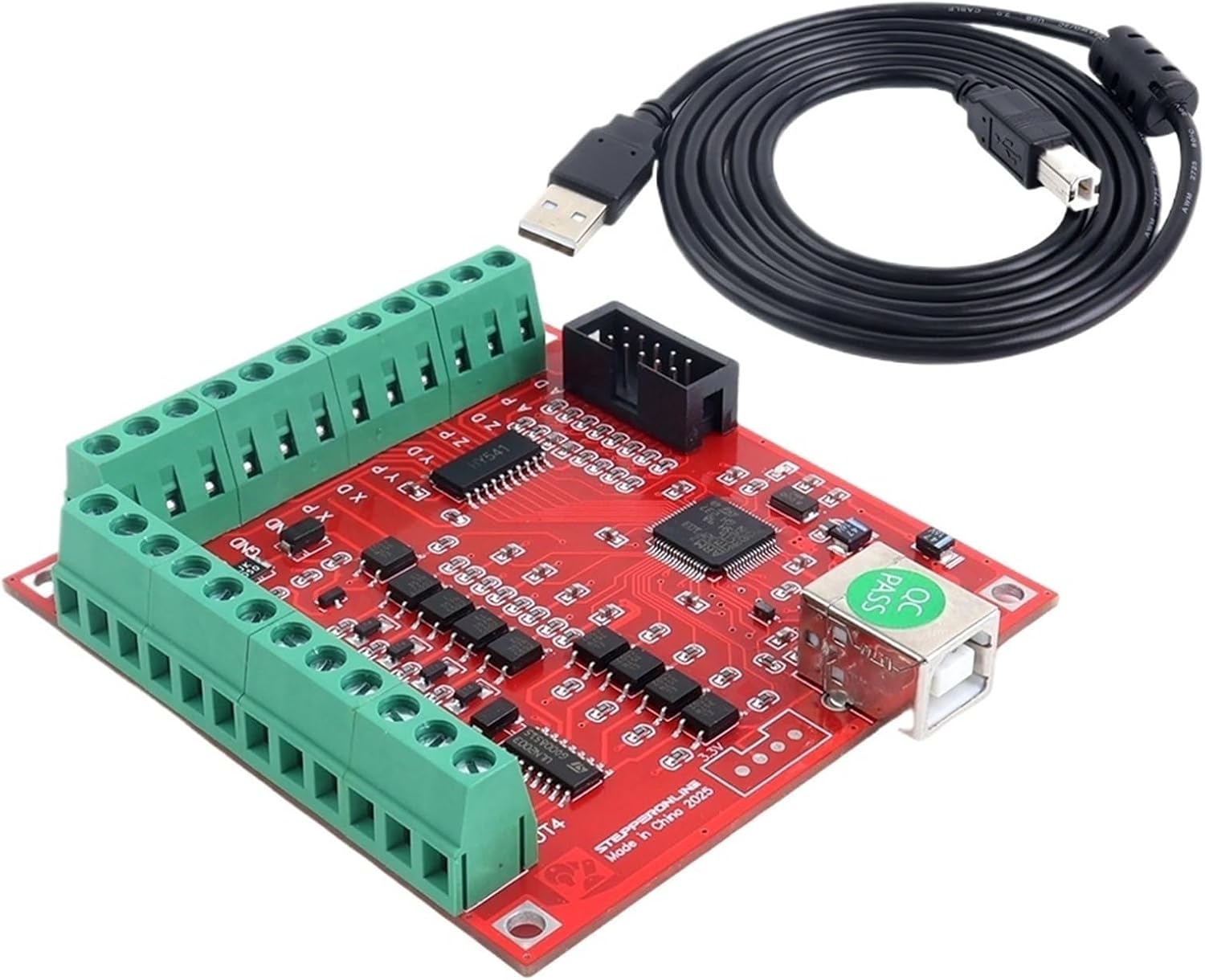 4-Axis USB Breakout Board Controller 100Khz Control Card Motor Driver