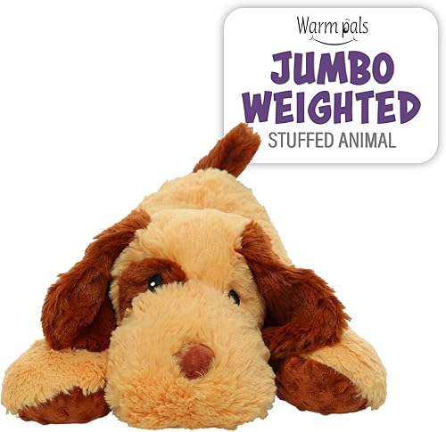 Miniatura 1 de 1i4 Group Warm Pals - Abrazos ponderados jumbo  Perro  4 libras  Acogedores juguetes de peluche con aroma a lavanda para microondas  Peluches