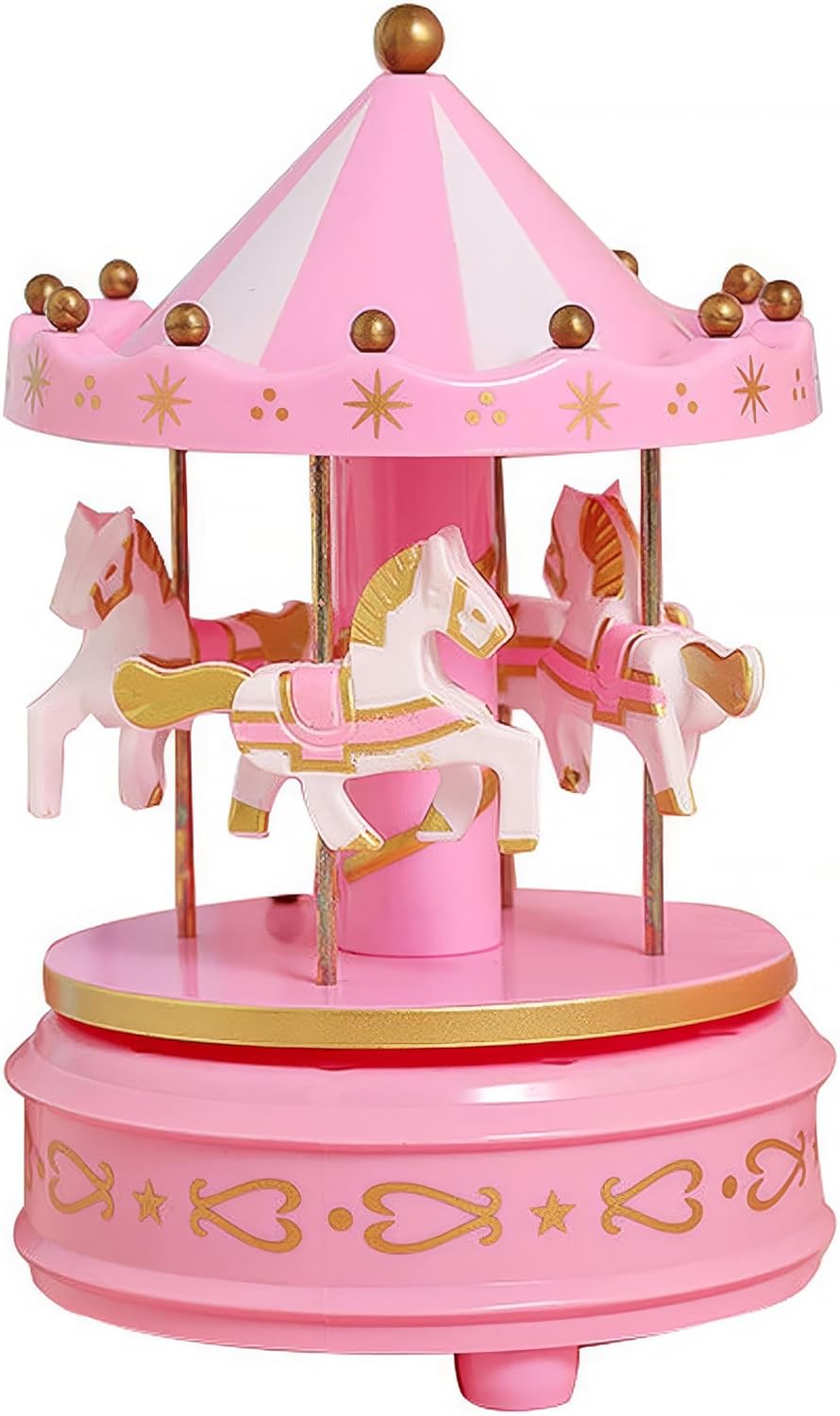 Chavin Nostaljik Dönen Atlı Karınca Pembe Müzik Kutusu hd143pm