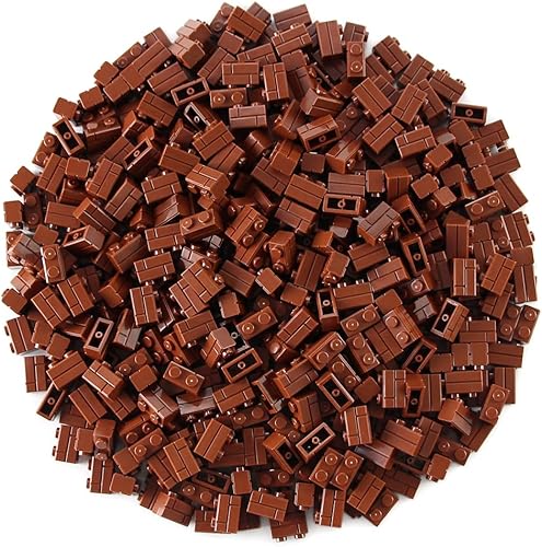 Miniatura 3 de Feleph 360 piezas de ladrillos de perfil de mampostería de 1 x 2 para piezas y piezas de pared, juego de juguetes a granel diversos compatibles con
