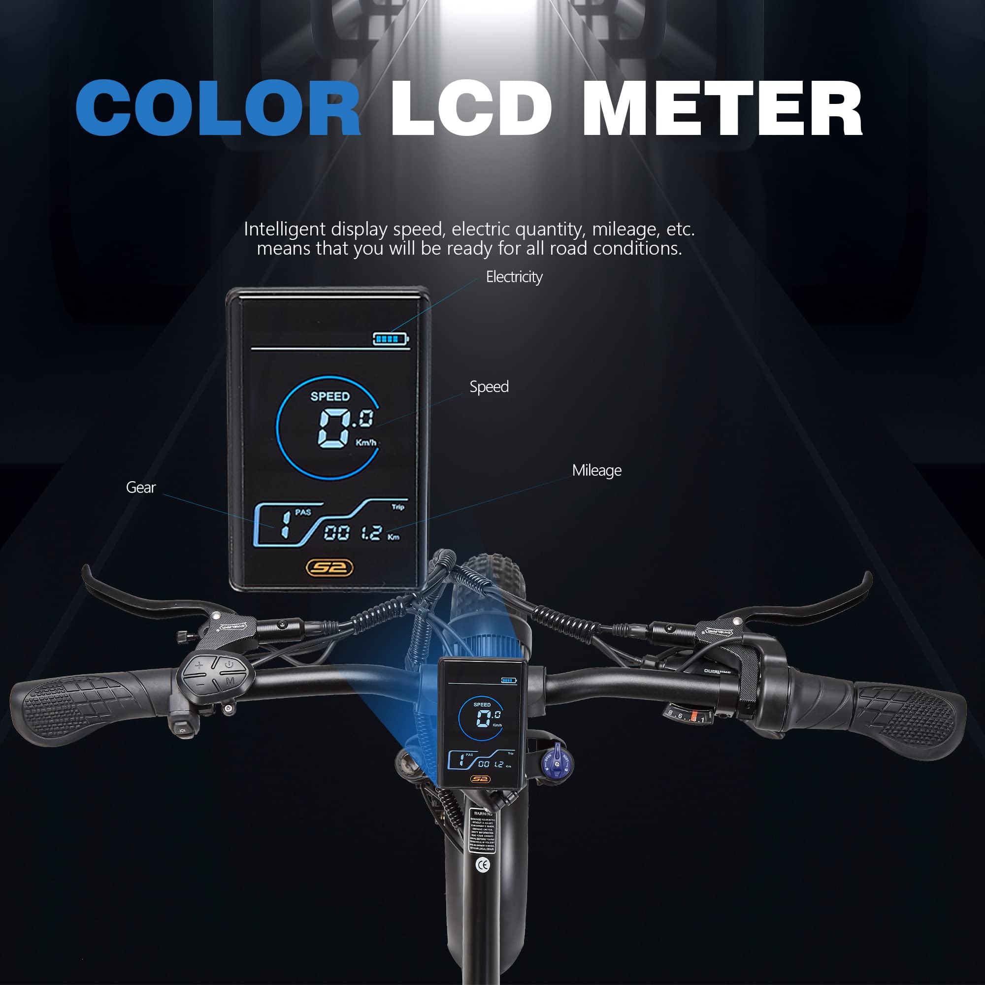 Vélo Électrique Pliant 20 Pouces VTT Electrique Adulte Homme Femme E Bike Ville,Batterie 48V/20Ah,7 Vitesses,Max.Portée 55-60km