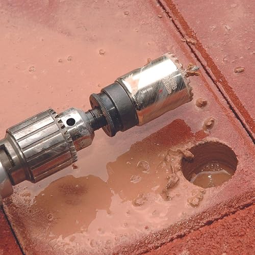 Miniatura 25 de Starrett Sierra de agujero de grano de diamante, ideal para perforar agujeros de diámetro pequeño, diámetro de 4-1/8 pulgadas, profundidad de corte