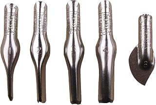 Speedball Linoleum Cutters - 5 Assorted Carving Printmaking Cutter Types, Made in the USA