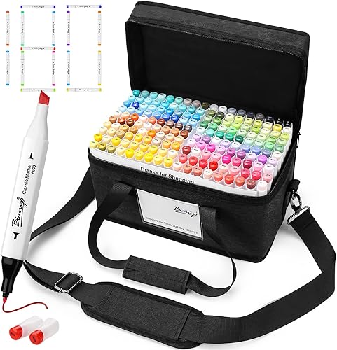 Bianyo Sketch Series marcadores pequeños a base de agua de línea fina, colores surtidos, juego de 48