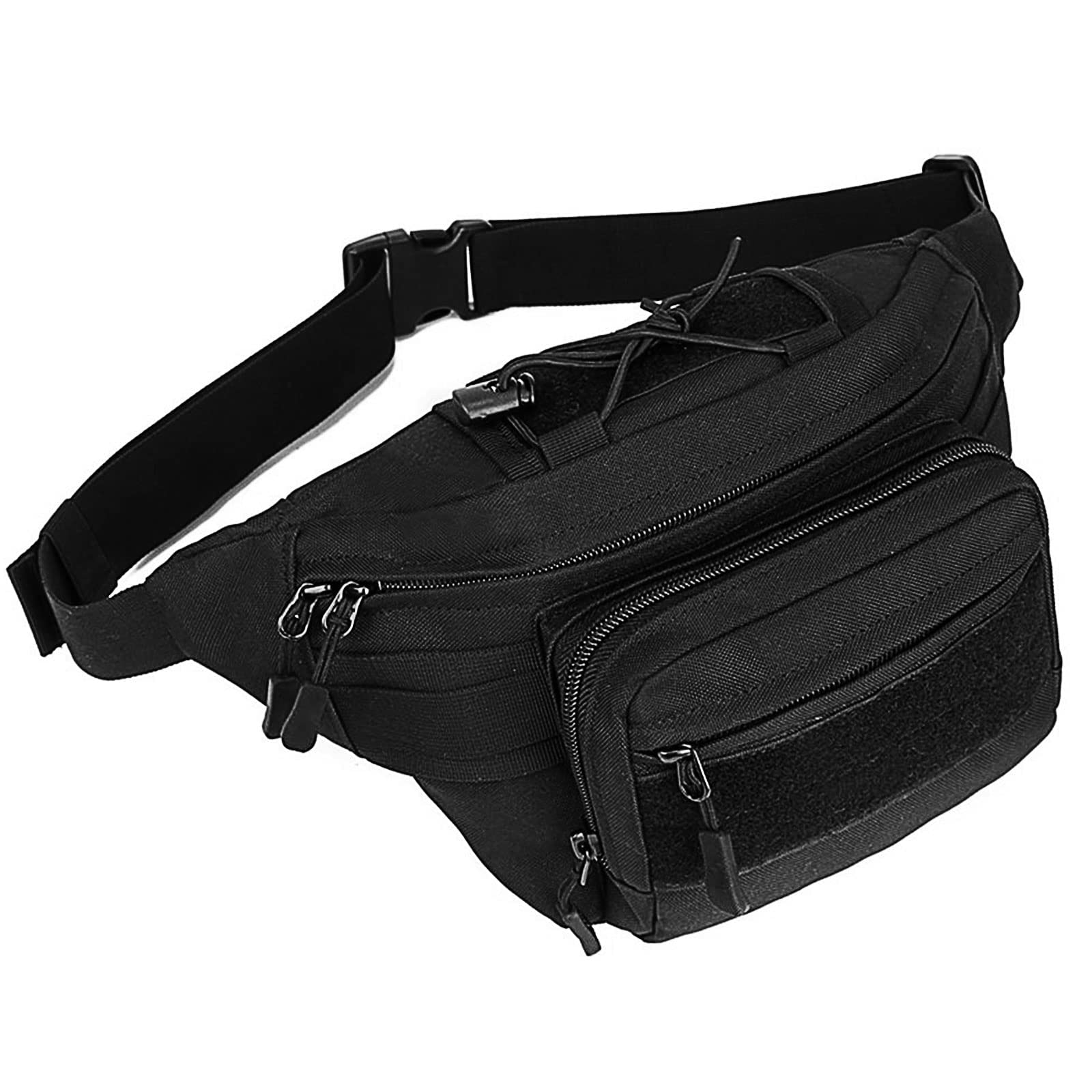 Huntvp Marsupio Uomo Sportivo, Borsetta a Tracolla Militare Borsa per Campeggio Escursionismo Ciclismo Viaggio Trekking Porta Smartphone Chiave Denaro
