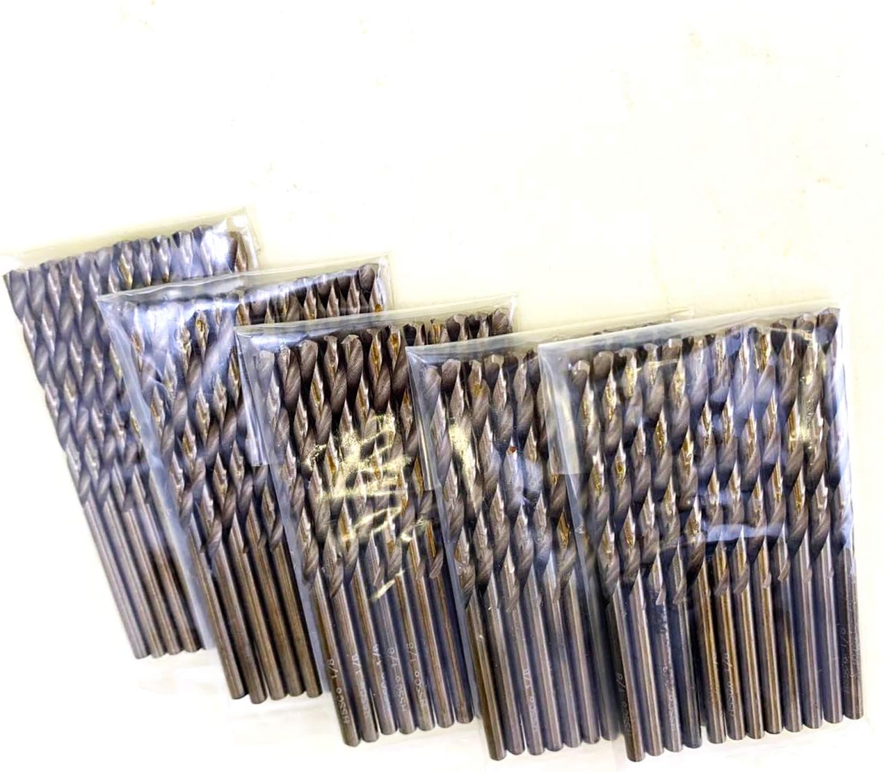 MAXTOOL No.16 10pcs Identical Jobber Length Drills Dia 0.177" HSS M35 Cobalt Twist Drill Bits Wire Gauge Numbered Straight Drills; JBN35G10R16P10
