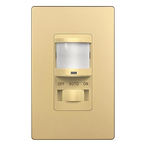 Vista 9 de TOPGREENER TSOS5-W - Interruptor de luz con sensor de movimiento PIR para pared, interruptor con sensor de ocupación, control manual de Blanco