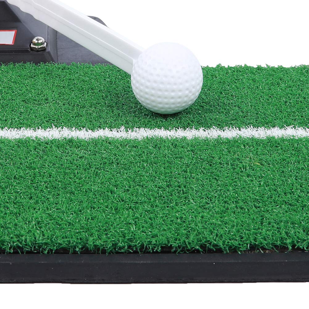 Práctica de Entrenamiento de Swing de Golf Estera Verde Entrenador Estera de césped PP Suave y Duradera Uso en Interiores y Exteriores en el Patio Trasero