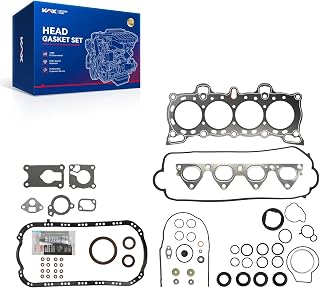 KAX HS9123PT Cylinder Head Gasket Set Kit,Engine Kit Gasket Sets fit for Honda Civic CRX De So 88-95 1.5L 1.6L SOHC HS9123PT-1,HS9123PT-2,CS9123