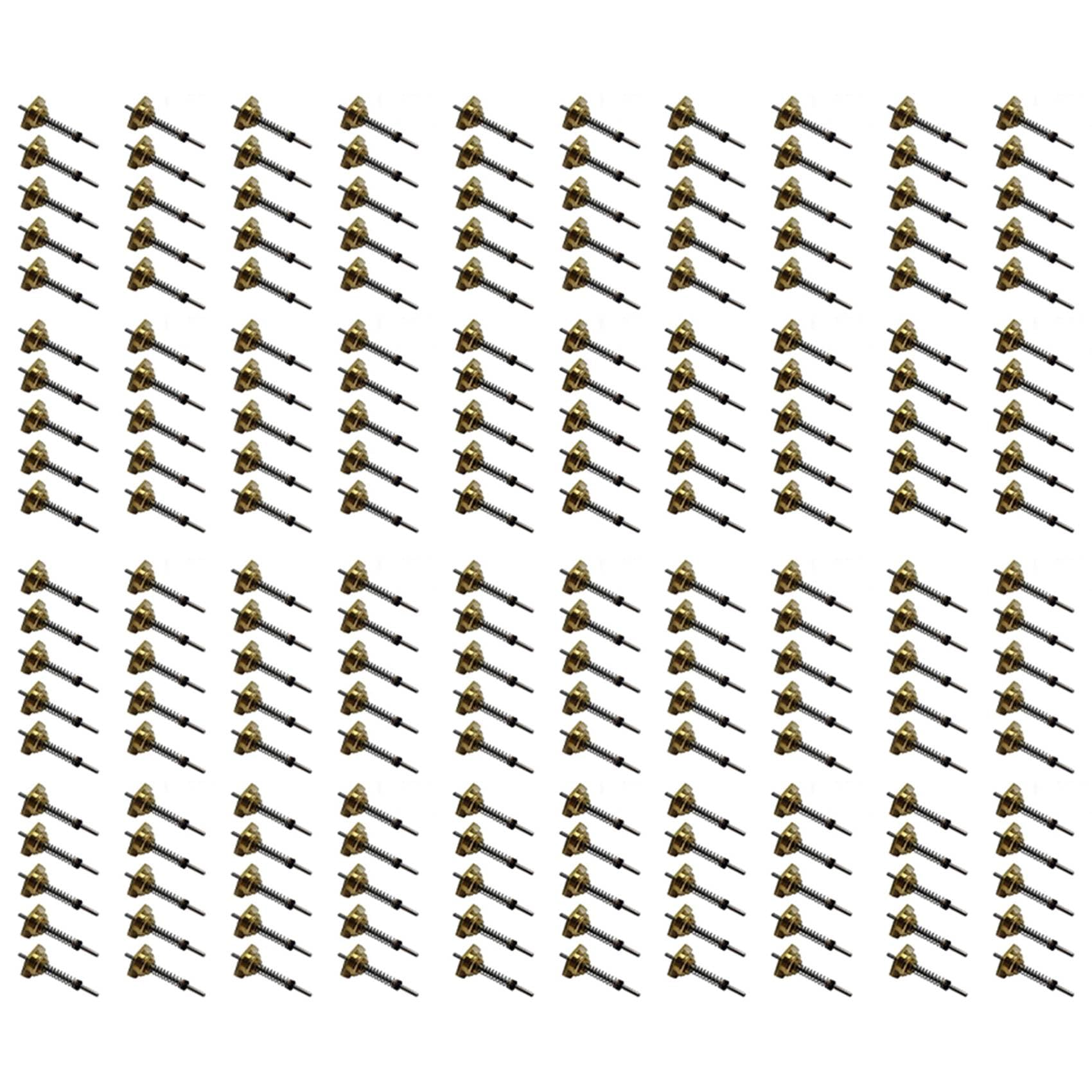 Jnchdghwa Gold 200 Pieces Of Water Heater Parts Gas Boiler Water Valve Thimble 12Mm Length 41Mm Suitable For