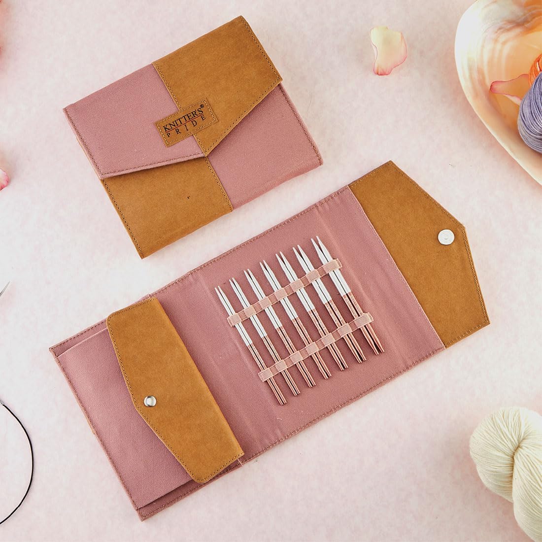 Knitter’s Pride Rosemist Midi Interchangeable Needle Set 5"" (13cm) – 7 US Sizes (2.5 to 8)