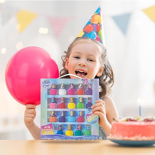 Miniatura 3 de Townley Girl My Little Pony - Juego de esmaltes de uñas no tóxicos a base de agua con colores brillantes y opacos para niñas, niños y adolescentes a