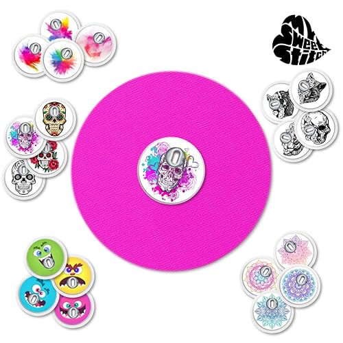 Miniatura 4 de 10 x Freestyle Libre 3 cubiertas de sensores, anillo, duran hasta 14 días, sudor e impermeable, CGM, protección para monitor de glucosa, rosa