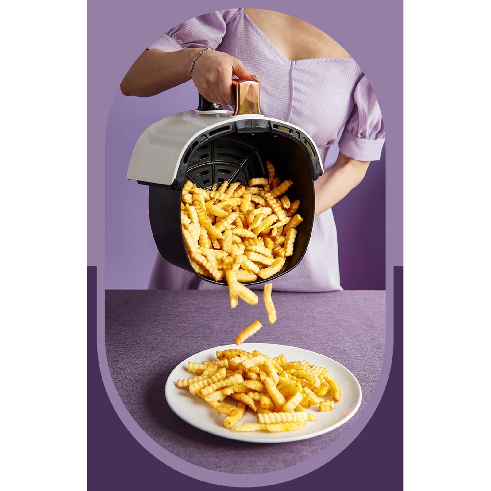 Amazon.co.jp: 多機能エアフライヤー 8L スマートエアフライヤー、家庭