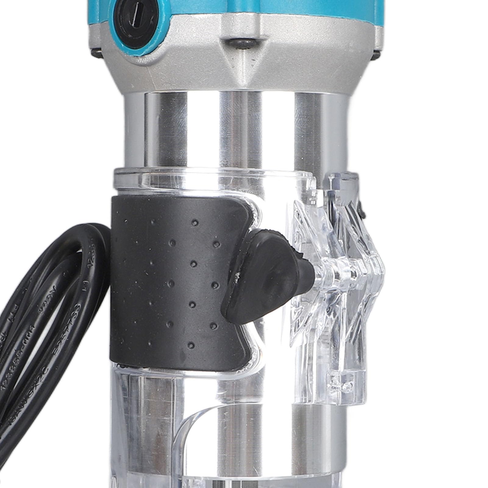 Fresadora eléctrica compacta de 800 W, motor de 6,5 amperios para carpintería precisa, amplia gama de accesorios, fresadora de madera con riel guía lineal (enchufe de la UE)