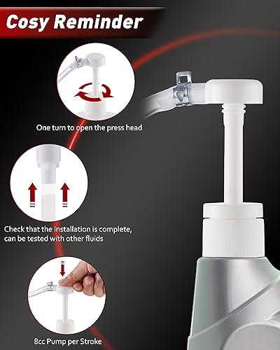 Miniatura 5 de Bomba de fluido para botellas de cuarto de galón estándar, bomba de 8 cc por carrera, aceite de engranaje de transferencia, líquido diferencial y de