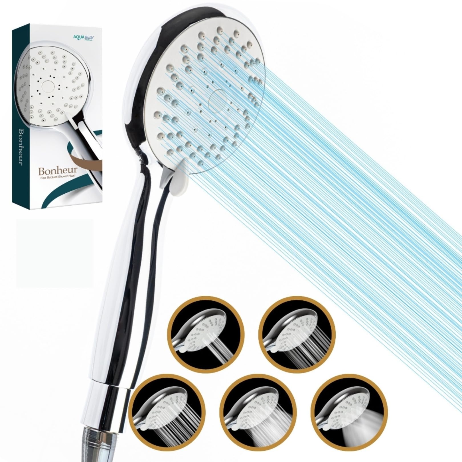 バス・洗面所用品 Silky Nanos Bubble Shower Premium Japanese Nano Bubble Shower Head,2024 Upgrade Nano Bubble