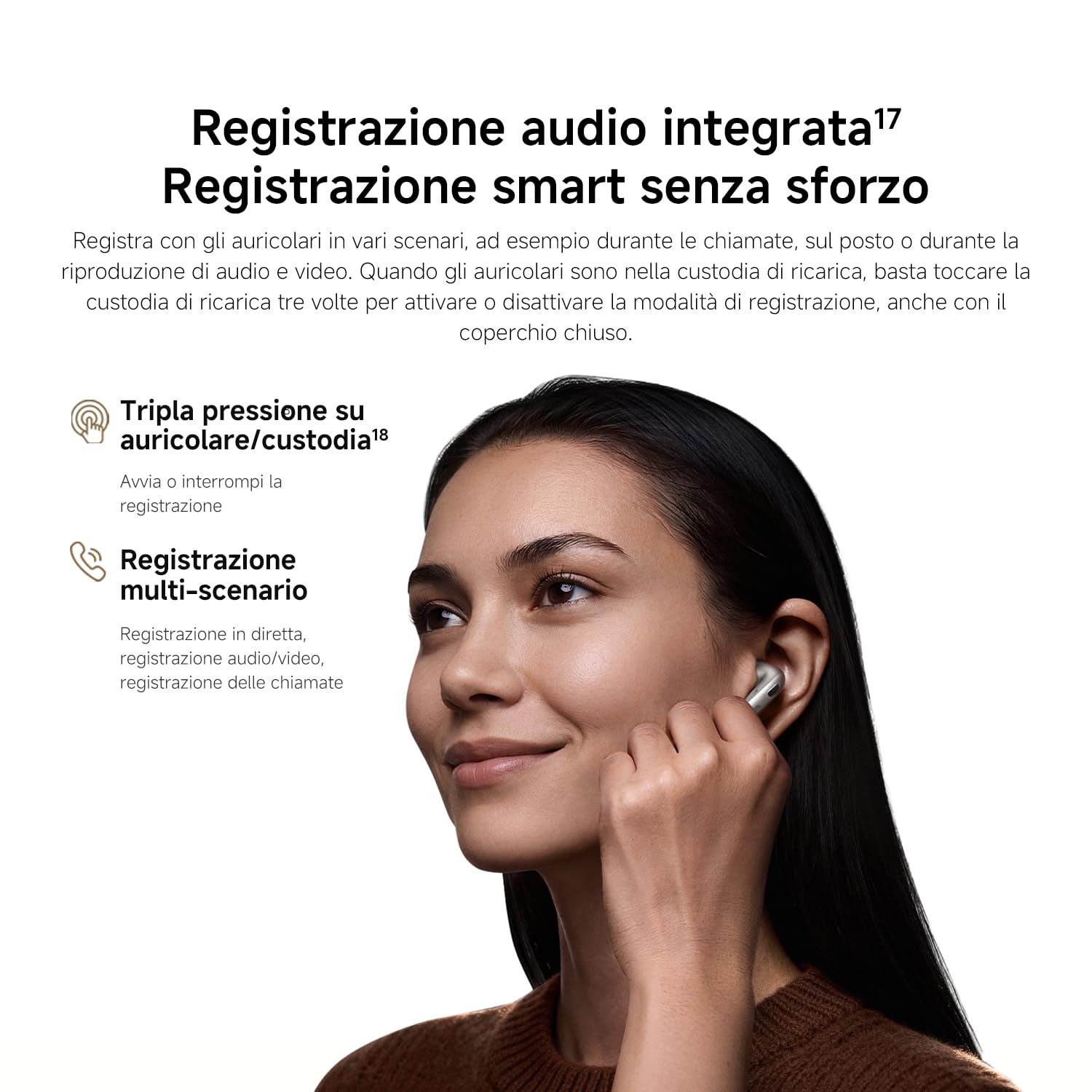 XIAOMI Buds 6, Auricolari Wireless, Cancellazione rumore 3 mic, Nero | Harman AudioEFX, driver triplo magnetico, suono personalizzato app, Apple Find My e Google Find Hub