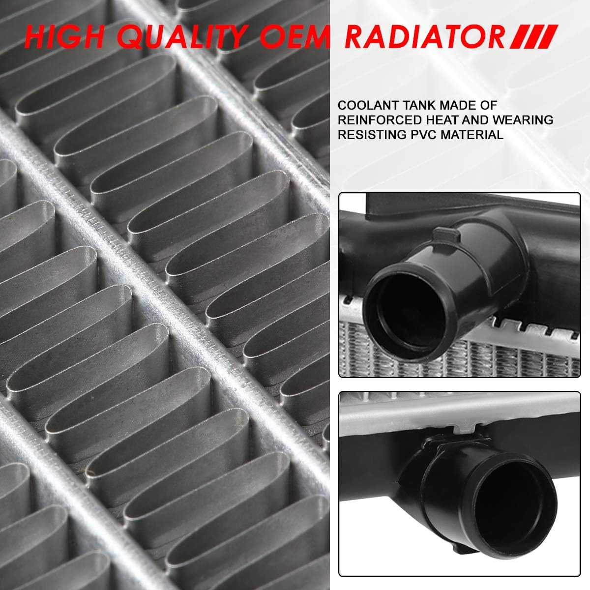 Auto Dynasty Radiator Compatible with 2005-2016 Toyota Avalon Camry Venza 3.5L V6, DPI 2817 Factory Style 1-Row Cooling Radiator, Aluminum Core