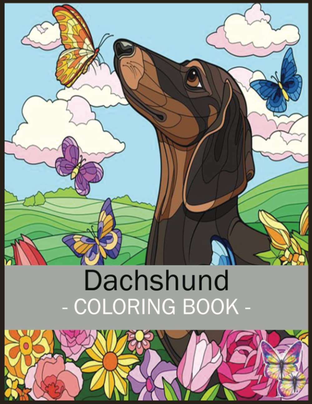 Dachshund Coloring Book: 110 Beautiful Cute Dachshund Coloring Pages ...
