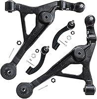 Vista 229 de Detroit Axle - 4 brazos de control de extremo delantero para Nissan Frontier Xterra 2000-2004 Brazos de control inferior y superior con rótulas