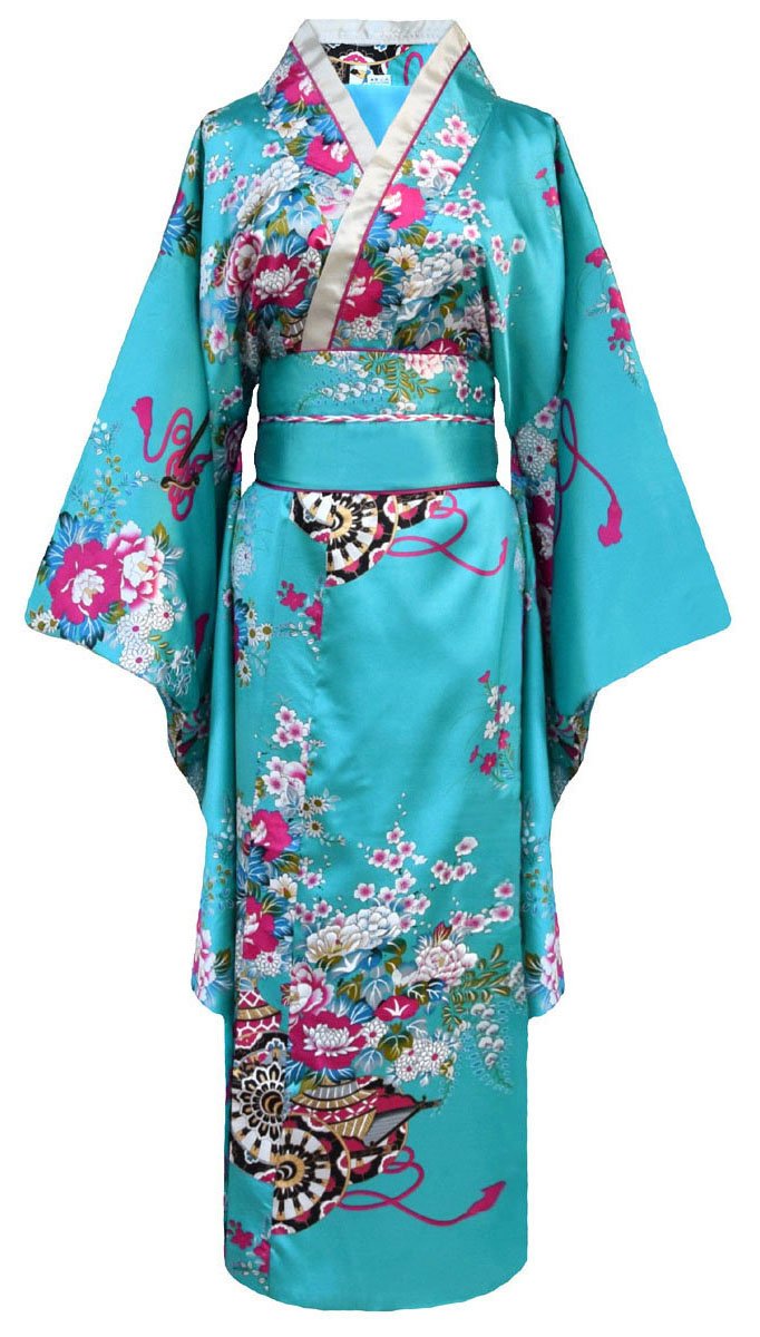 Laciteinterdite Kimono de japonesa-Disfraz para mujer, diseño de geisha