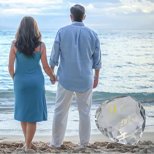 Miniatura 54 de Regalos de cristal de 30 aniversario para marido, esposa, novio o novia, lindo aniversario de boda, día de San Valentín, regalos románticos para 30