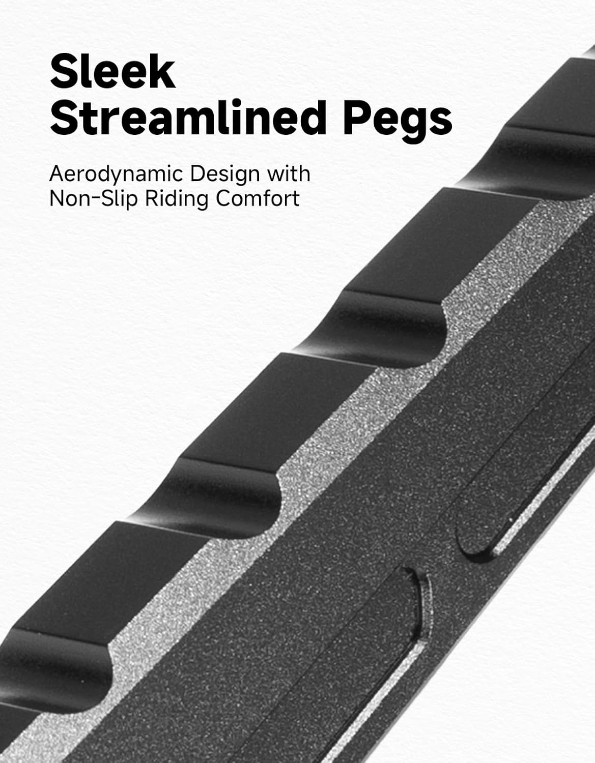 KEMIMOTO Universal Passenger Footpegs, CNC Aluminum Adjustable Foot Pegs Compatible with Soleil01 Surron Light Bee X/S Segway X260 X160 Talaria CRF150 CRF230F 03–19 CRF250F 19–24 E Ride Black