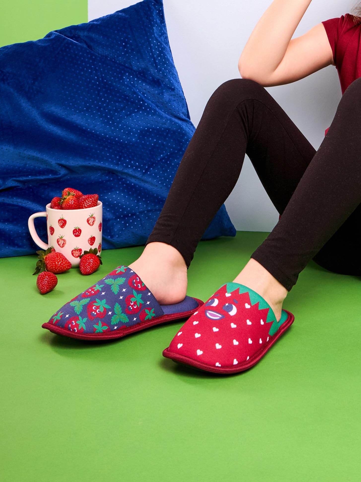 Dedoles Pantofole Donna Uomo & Bambini Ciabatte Memory Foam con tanti Design Unicorno Gatti Caffè Musica Regalo