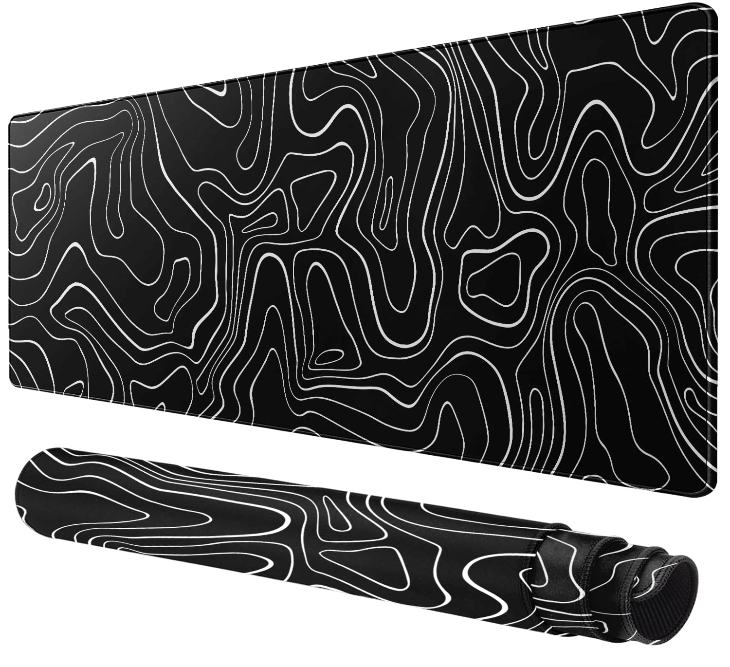 Large Mouse Pad for Desk - Gaming Mouse Pad with Stitched Edges, Anti-Slip Base, Desk Pad for Keyboard and Mouse