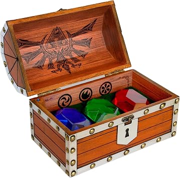 The Legend of Zelda 3-Piece Rupee Treasure Chest Prop Replica | Officially Licensed Collectible