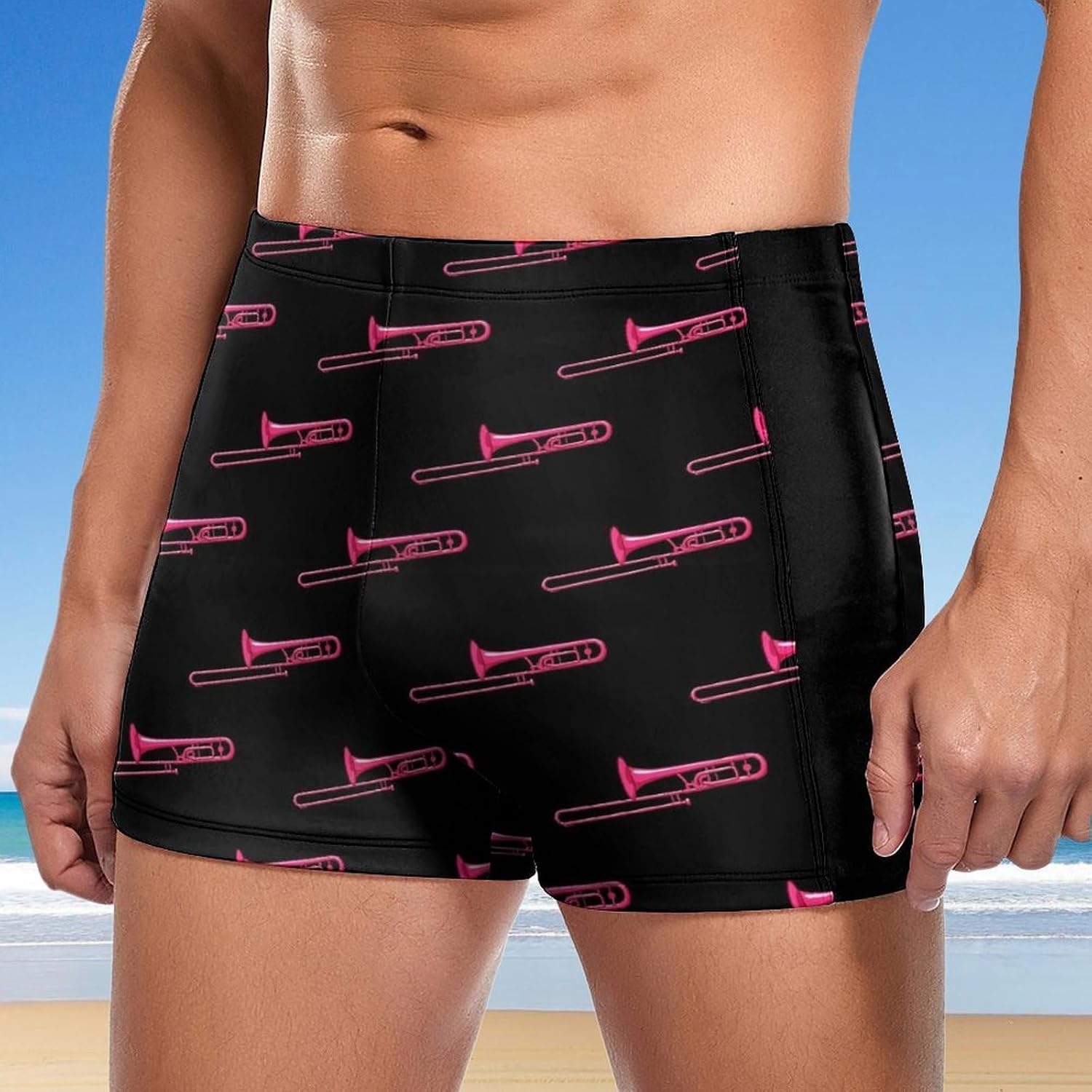 Men's Swim Briefs, Breathable Athletic Swimwear Stretchy Tight Bathing Suit for Beach Vacation and Pool Party