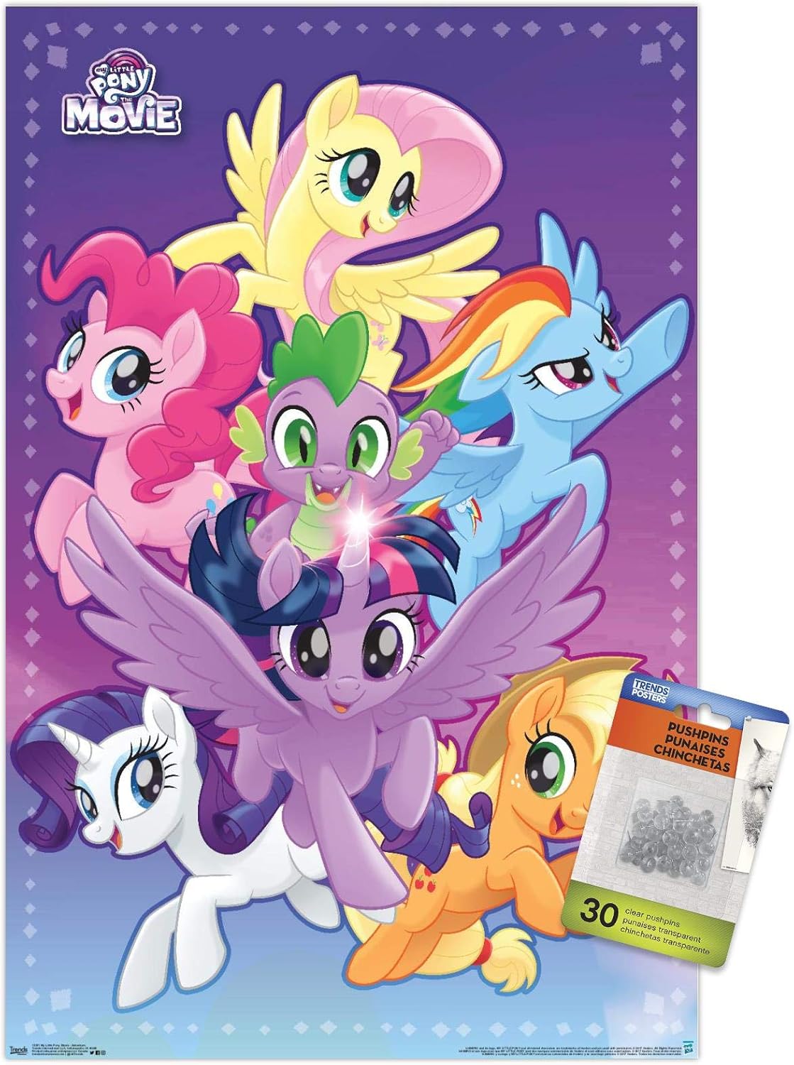 Hasbro My Little Pony Movie - Adventure Wall Poster with Push Pins